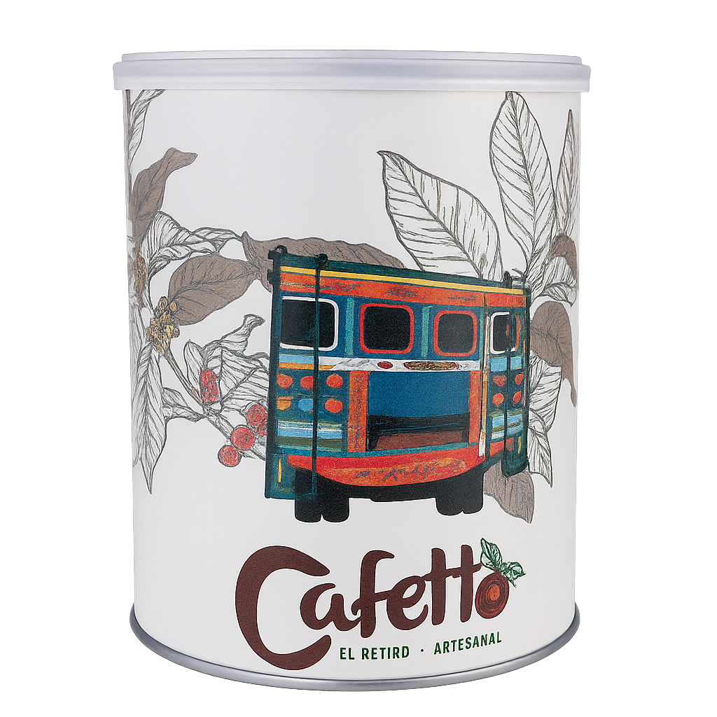 Cafetto lata — producto colombiano disponible para consulta comercial